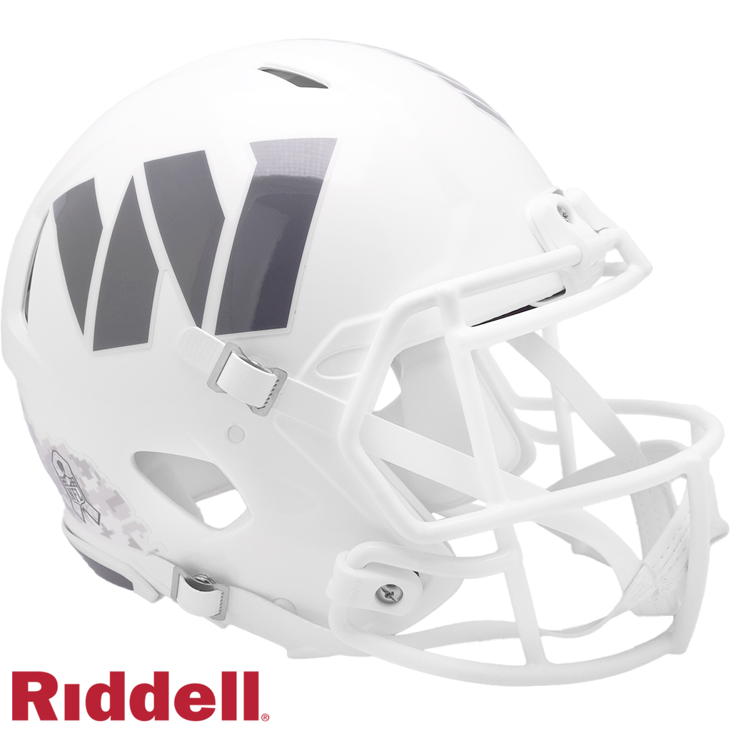 Washington Huskies Commanders Helmet Riddell Full Size Speed Style Salute To Service 2024