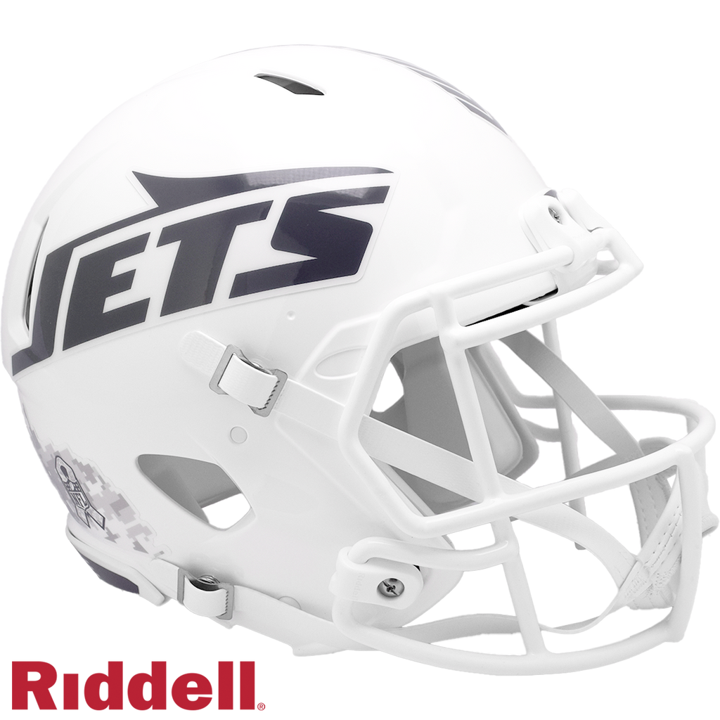 New York Jets Helmet Riddell Full Size Speed Style Salute To Service 2024