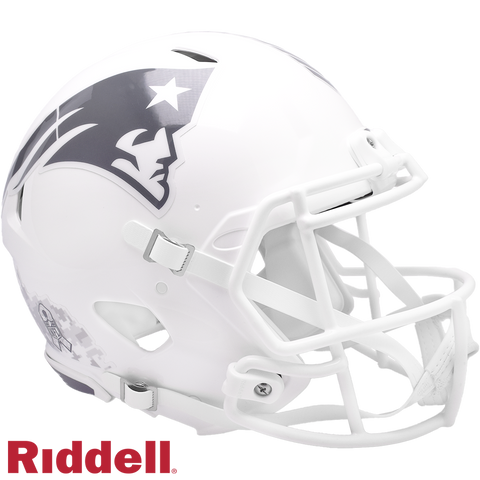 New England Patriots Helmet Riddell Full Size Speed Style Salute To Service 2024