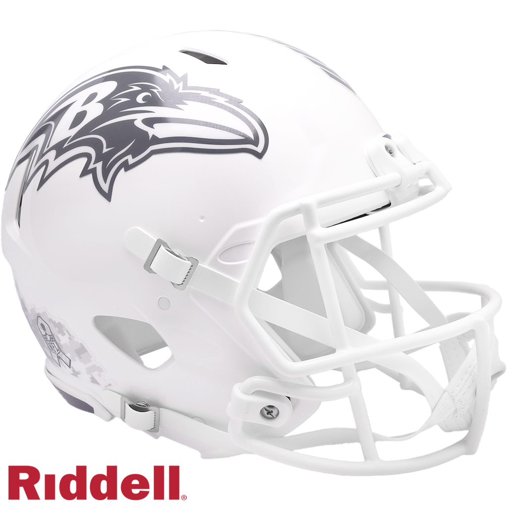 Baltimore Ravens Helmet Riddell Full Size Speed Style Salute To Service 2024