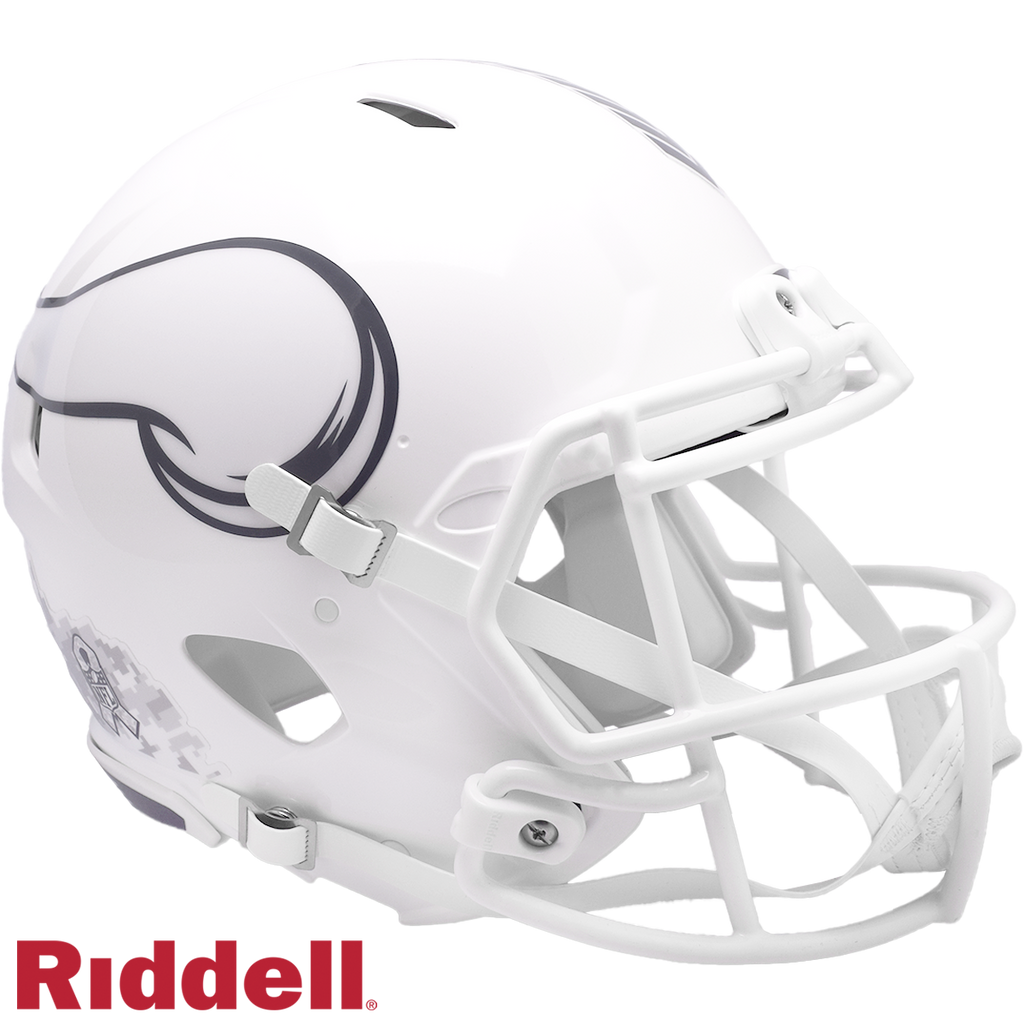 Minnesota Vikings Helmet Riddell Full Size Speed Style Salute To Service 2024