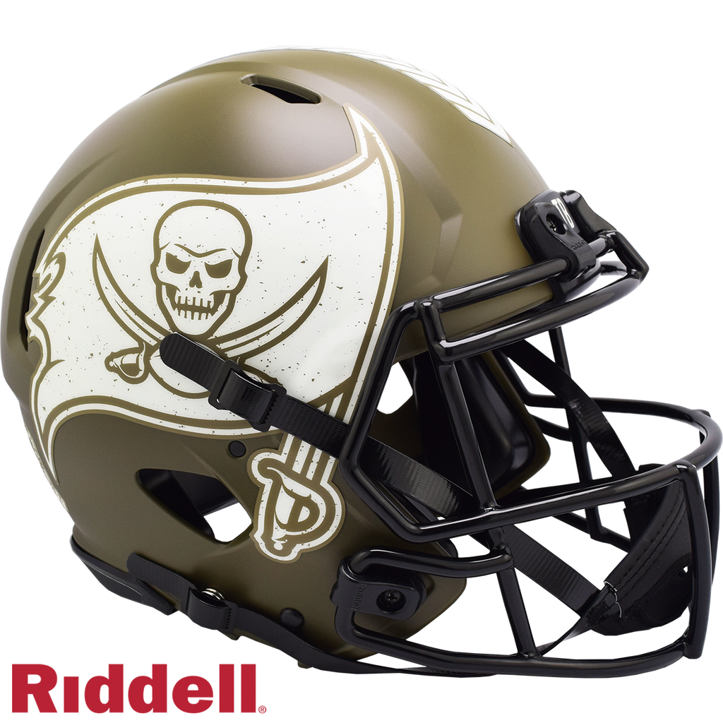 Tampa Bay Buccaneers Helmet Riddell Full Size Speed Style Salute To Service 2022