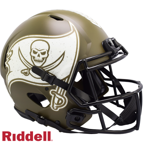 Tampa Bay Buccaneers Helmet Riddell Full Size Speed Style Salute To Service 2022