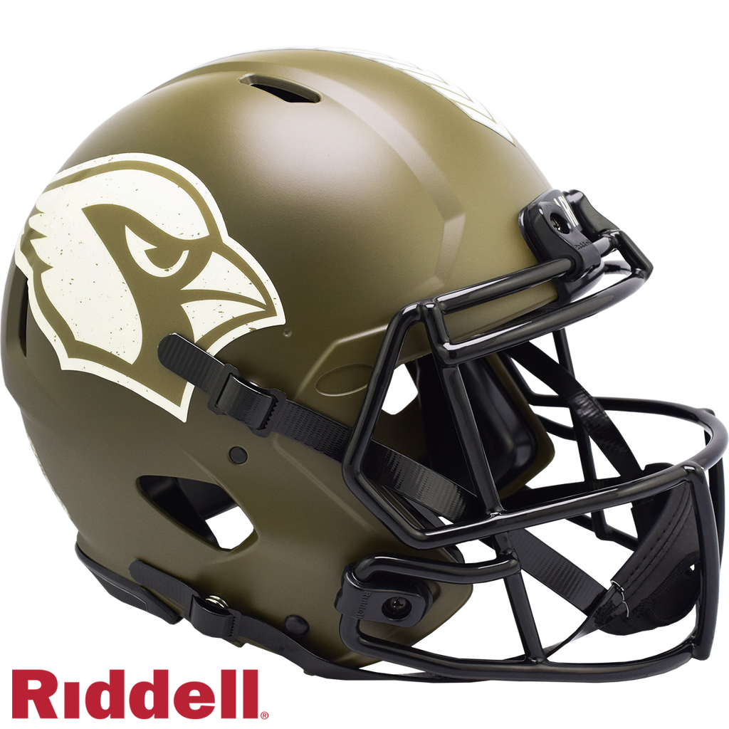 Arizona Cardinals Helmet Riddell Full Size Speed Style Salute To Service 2022