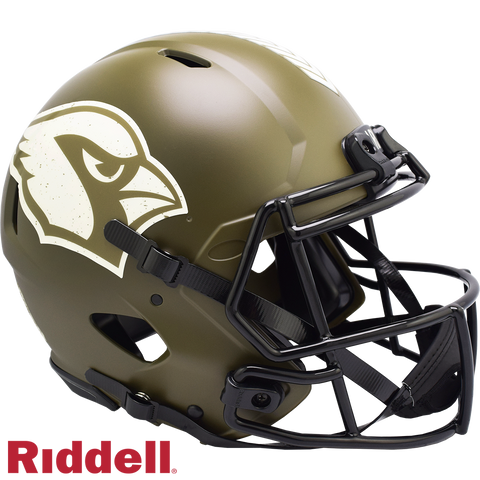 Arizona Cardinals Helmet Riddell Full Size Speed Style Salute To Service 2022