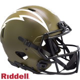 Los Angeles Chargers Helmet Riddell Full Size Speed Style Salute To Service 2022