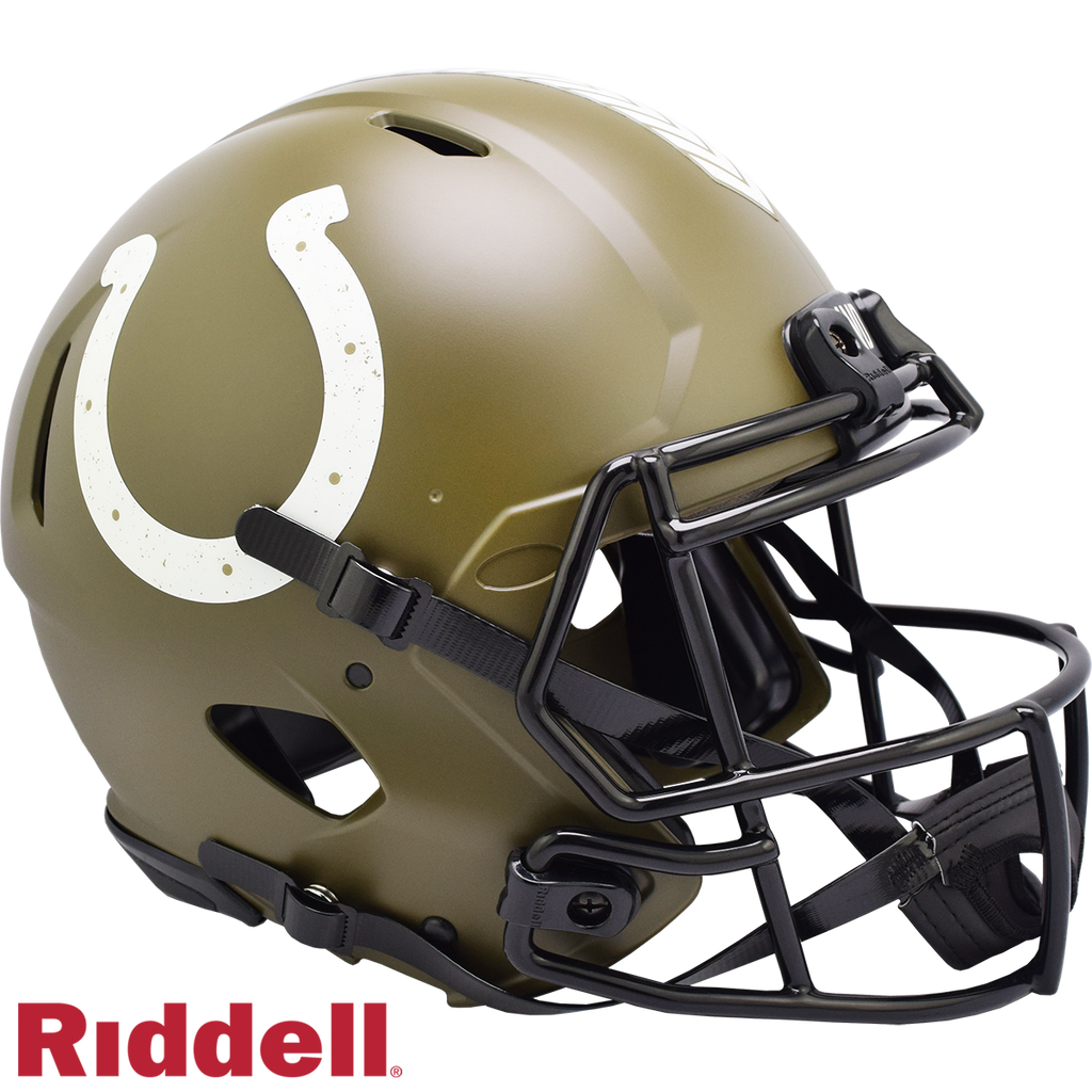 Indianapolis Colts Helmet Riddell Full Size Speed Style Salute To Service 2022