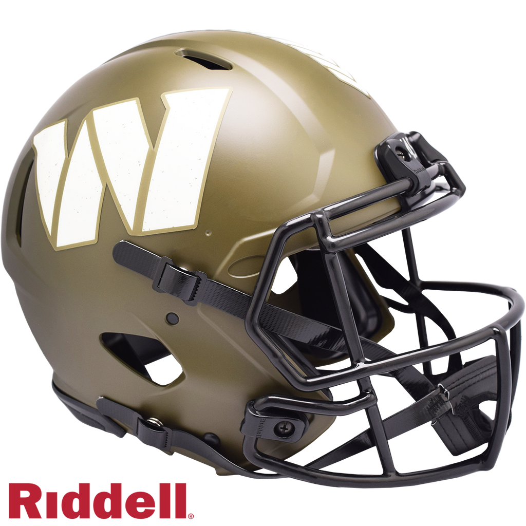 Washington Huskies Commanders Helmet Riddell Authentic Full Size Speed Style Salute To Service 2022
