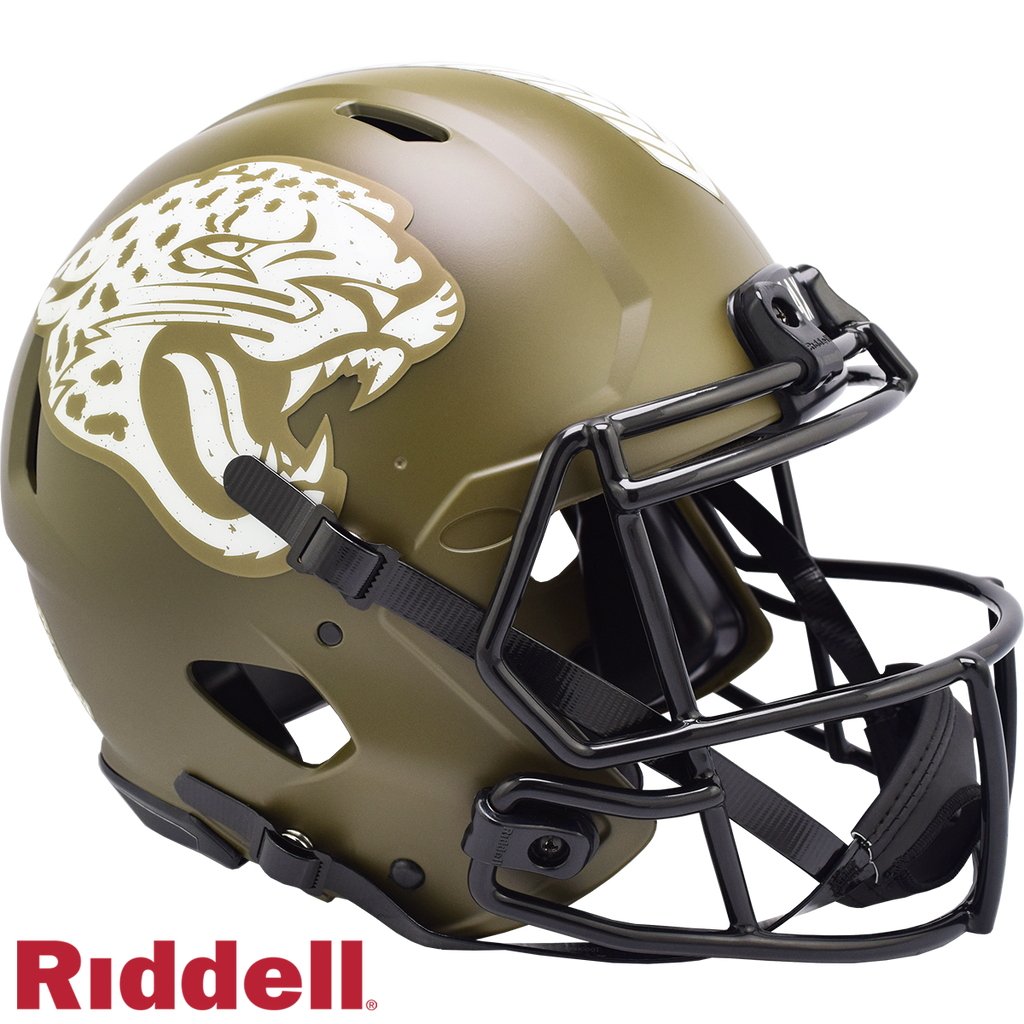 Jacksonville Jaguars Helmet Riddell Full Size Speed Style Salute To Service 2022