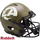 Los Angeles Rams Helmet Riddell Full Size Speed Style Salute To Service 2022