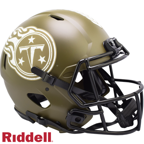 Tennessee Titans Helmet Riddell Full Size Speed Style Salute To Service 2022