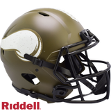 Minnesota Vikings Helmet Riddell Full Size Speed Style Salute To Service 2022