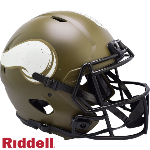 Minnesota Vikings Helmet Riddell Full Size Speed Style Salute To Service 2022