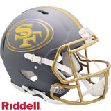 San Francisco 49ers Helmet Riddell Full Size Speed Style Slate Alternate