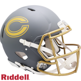 Chicago Bears Helmet Riddell Full Size Speed Style Slate Alternate