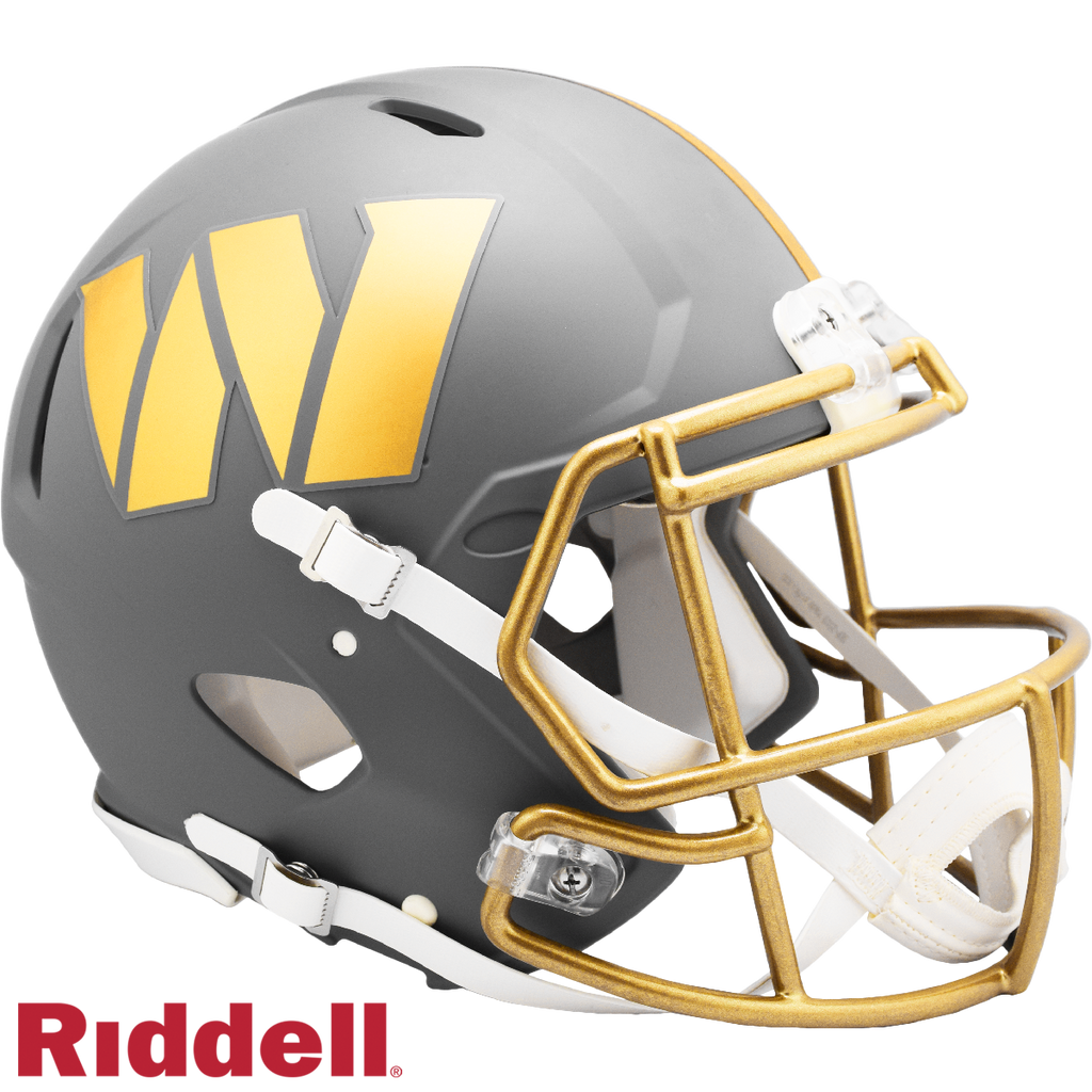 Washington Huskies Commanders Helmet Riddell Full Size Speed Style Slate Alternate