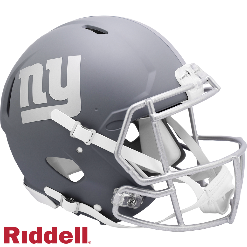 New York Giants Helmet Riddell Full Size Speed Style Slate Alternate