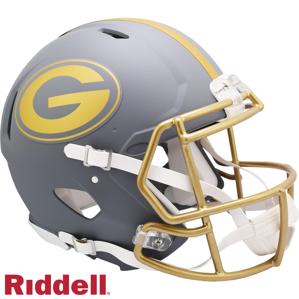 Green Bay Packers s Helmet Riddell Full Size Speed Style Slate Alternate
