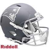 New England Patriots Helmet Riddell Full Size Speed Style Slate Alternate