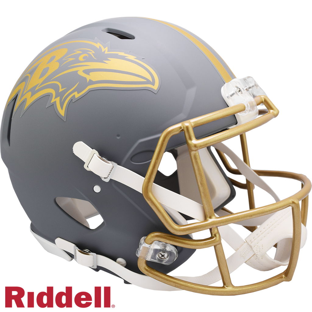 Baltimore Ravens Helmet Riddell Full Size Speed Style Slate Alternate