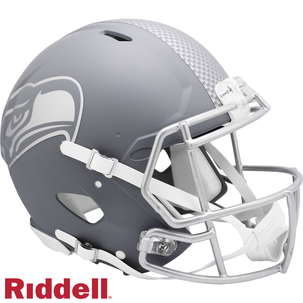 Seattle Seahawks Helmet Riddell Full Size Speed Style Slate Alternate