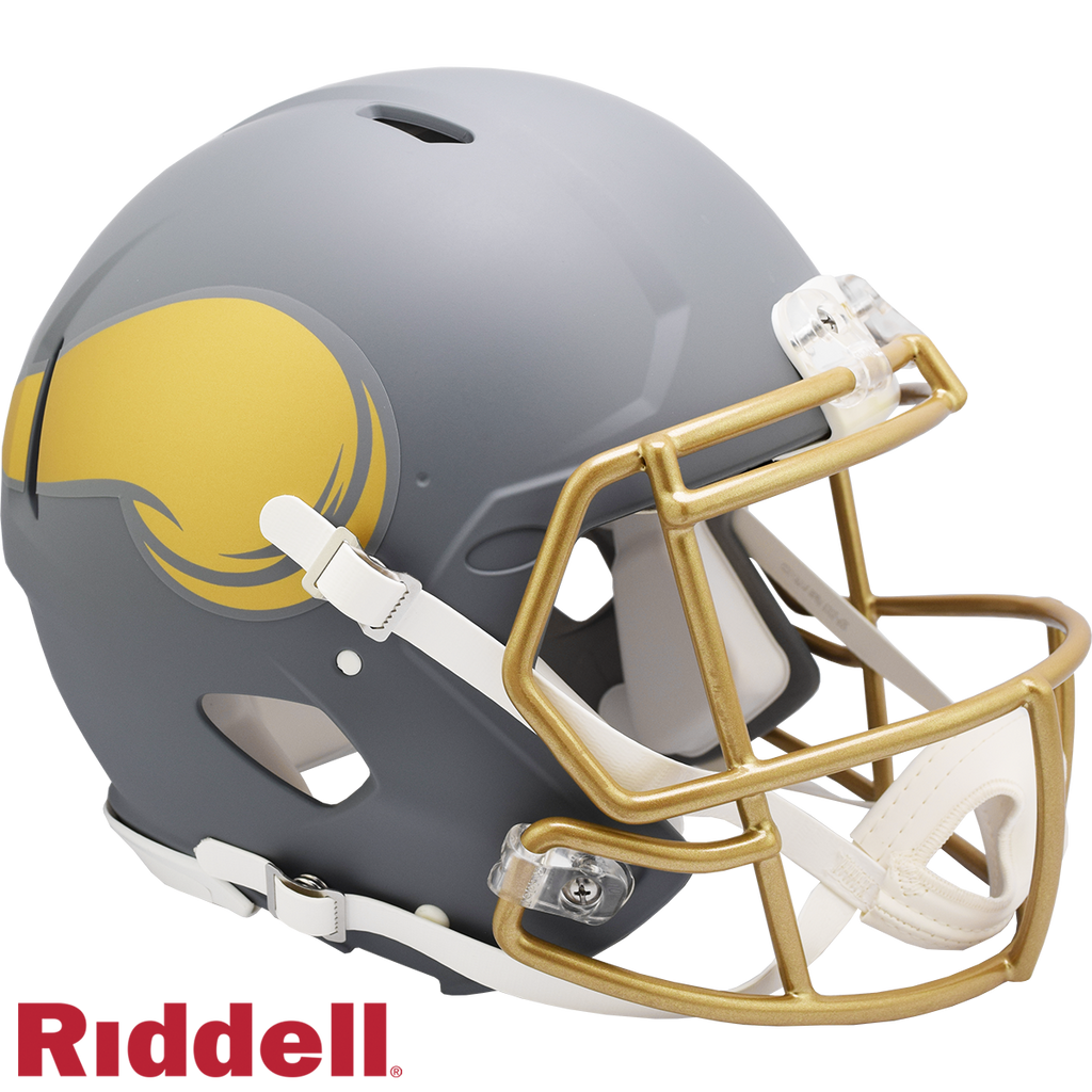 Minnesota Vikings Helmet Riddell Full Size Speed Style Slate Alternate