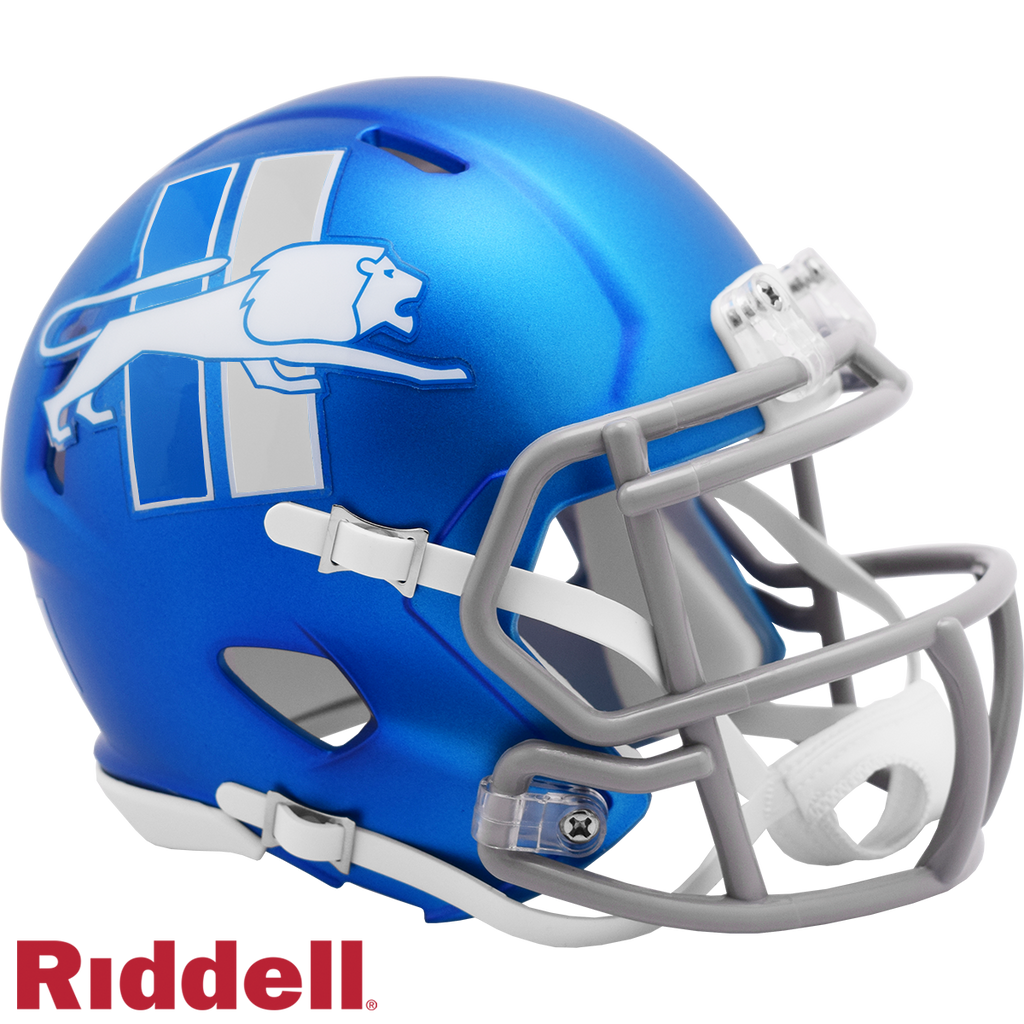Detroit Lions Helmet Riddell Replica Mini Speed Style On Field Alternate 2023 Periodic Restock