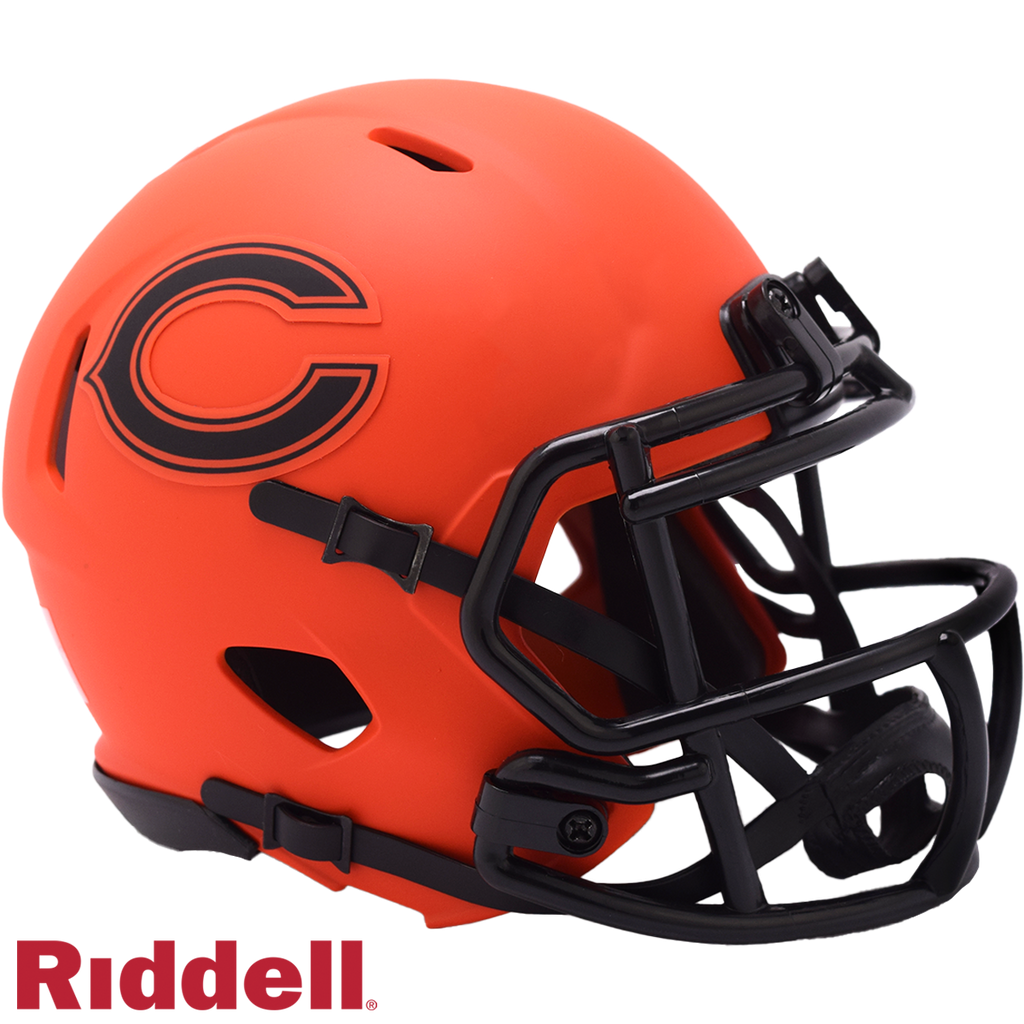 Chicago Bears Helmet Riddell Replica Mini Speed Style Rave Alternate