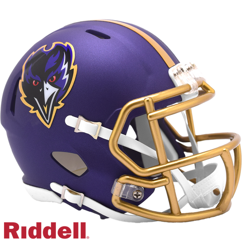 Baltimore Ravens Helmet Riddell Replica Mini Speed Style On Field Alternate 2024 Periodic Restock