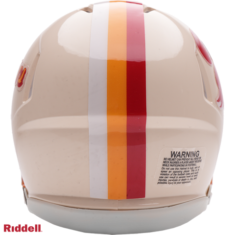 Tampa Bay Buccaneers Helmet Riddell Replica Mini Speed Style Retro Collection
