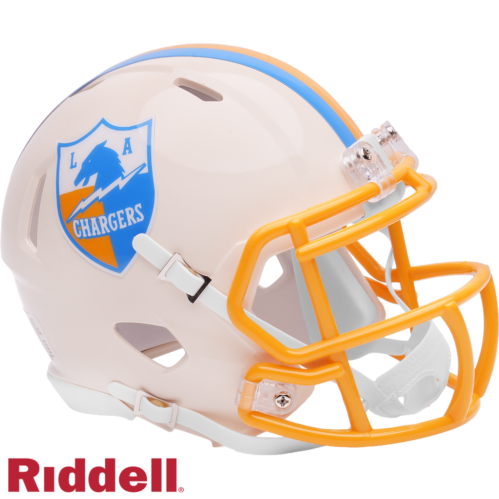 Los Angeles Chargers Helmet Riddell Replica Mini Speed Style Retro Collection