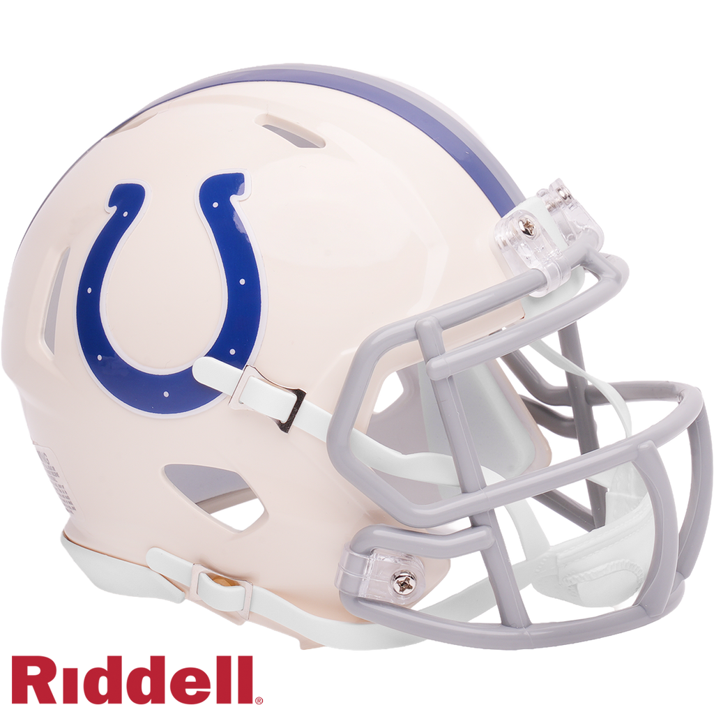 Indianapolis Colts Helmet Riddell Replica Full Size Speed Style Retro Collection