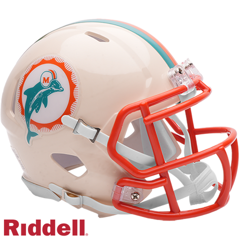 Miami Dolphins Helmet Riddell Replica Mini Speed Style Retro Collection