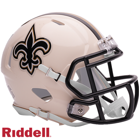 New Orleans Saints Helmet Riddell Replica Mini Speed Style Retro Collection