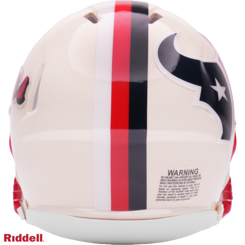 Houston Texans Helmet Riddell Replica Full Size Speed Style Retro Collection
