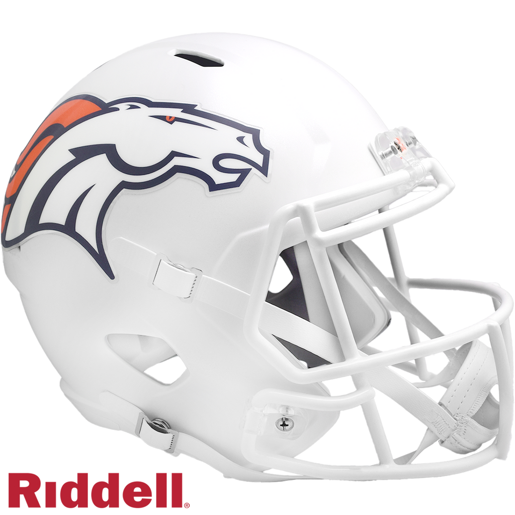 Denver Broncos Helmet Riddell Replica Full Size Speed Style On Field Alternate 2024
