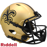 New Orleans Saints Helmet Riddell Full Size Speed Style Rave Alternate