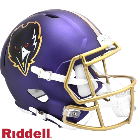 Baltimore Ravens Helmet Riddell Replica Full Size Speed Style On Field Alternate 2024