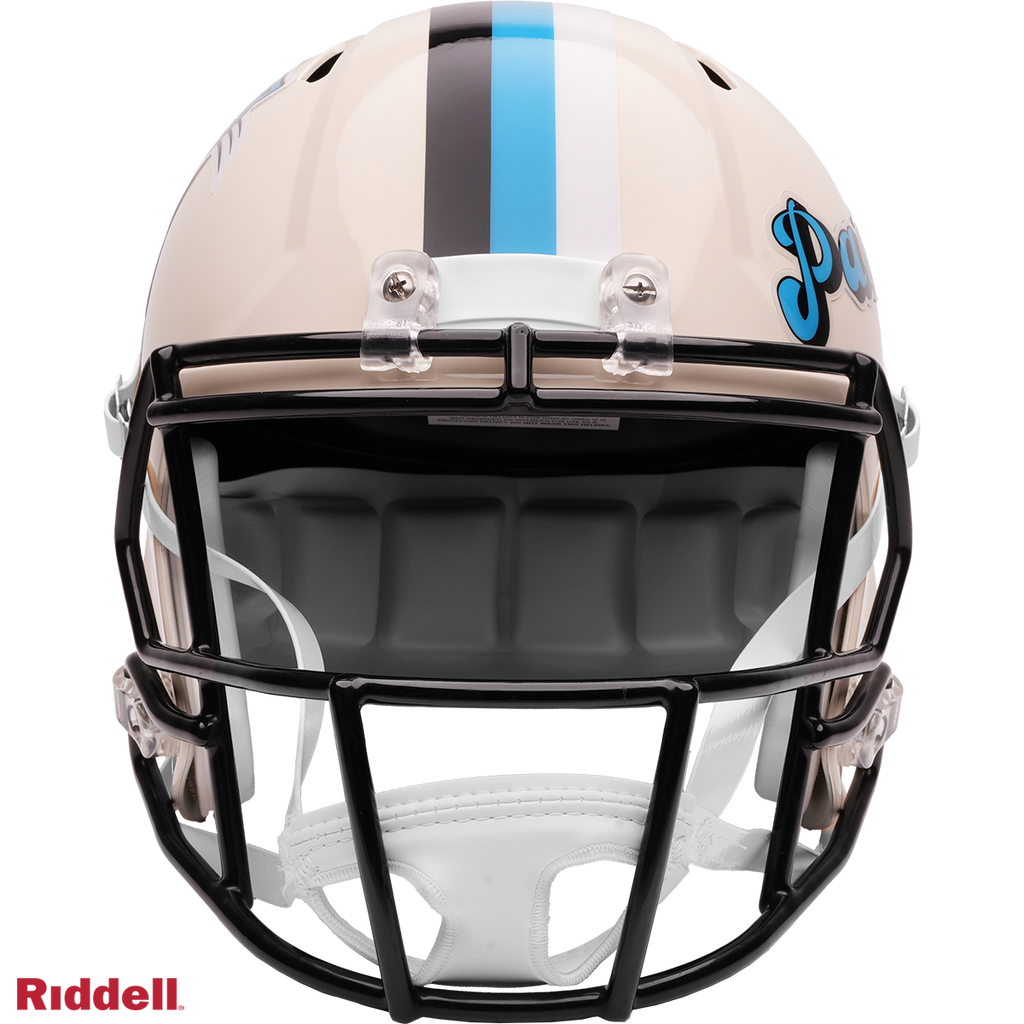 Carolina Panthers Helmet Riddell Replica Full Size Speed Style Retro Collection