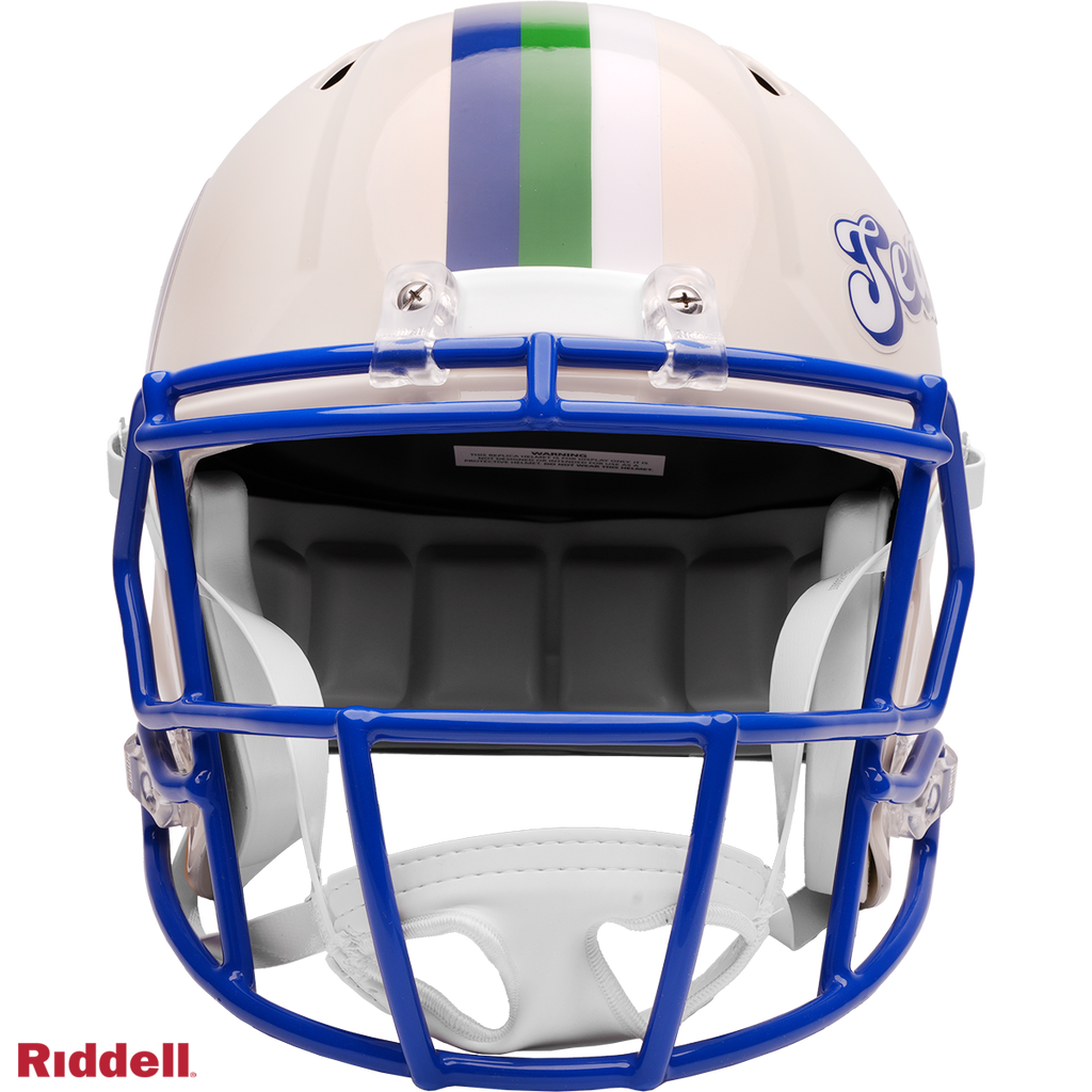 Seattle Seahawks Helmet Riddell Replica Full Size Speed Style Retro Collection