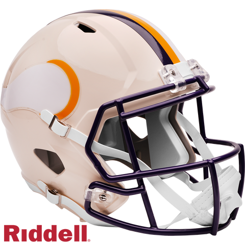 Minnesota Vikings Helmet Riddell Replica Full Size Speed Style Retro Collection