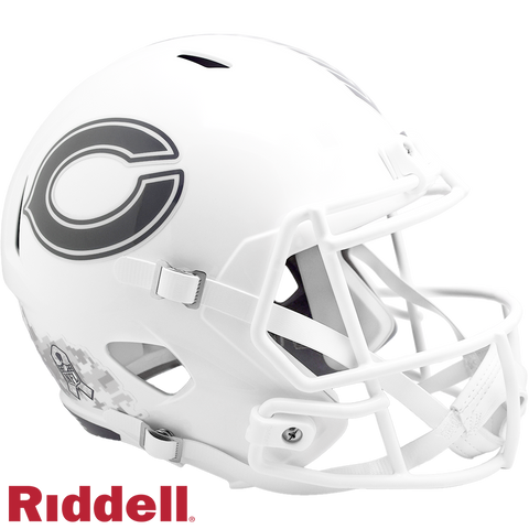 Chicago Bears Helmet Riddell Replica Full Size Speed Style Salute To Service 2024