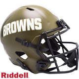 Cleveland Browns Helmet Riddell Full Size Speed Style Salute To Service 2022