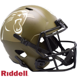 Carolina Panthers Helmet Riddell Full Size Speed Style Salute To Service 2022