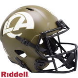 Los Angeles Rams Helmet Riddell Full Size Speed Style Salute To Service 2022