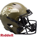 Baltimore Ravens Helmet Riddell Full Size Speed Style Salute To Service 2022