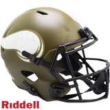 Minnesota Vikings Helmet Riddell Full Size Speed Style Salute To Service 2022