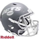 New York Jets Helmet Riddell Full Size Speed Style Slate Alternate