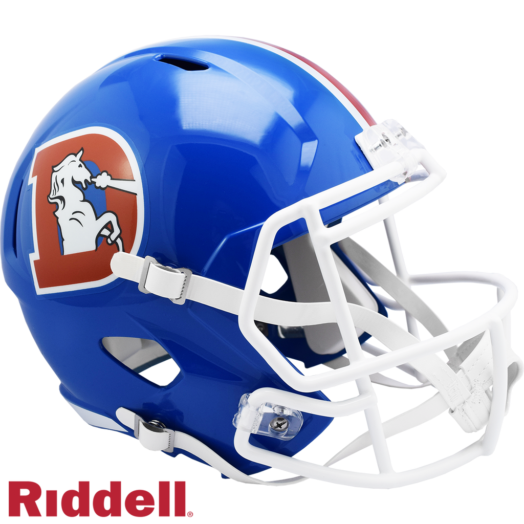 Denver Broncos Helmet Riddell Replica Full Size Speed Style 1975 1996 T/B