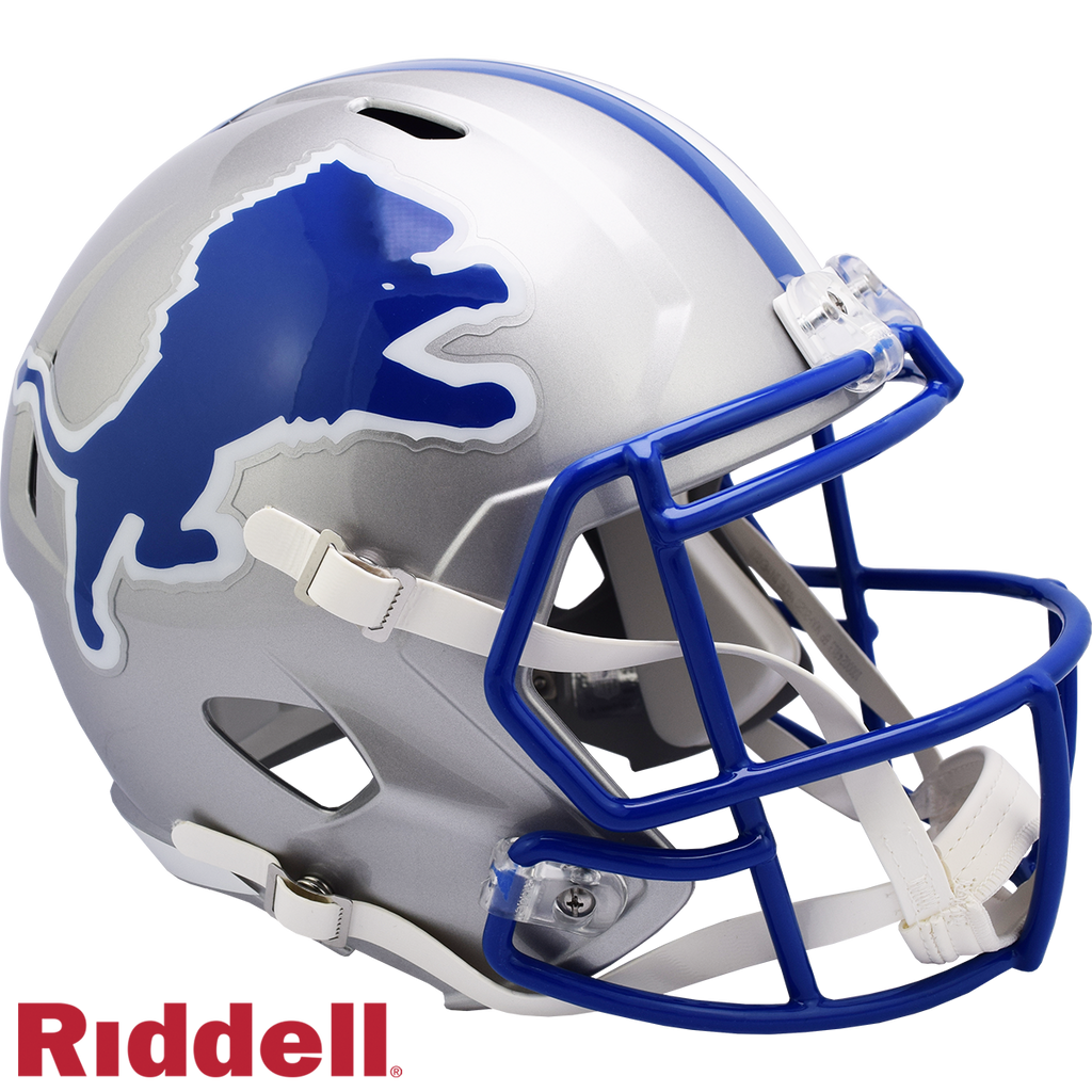 Detroit Lions Helmet Riddell Replica Full Size Speed Style 1983 2002 T/B